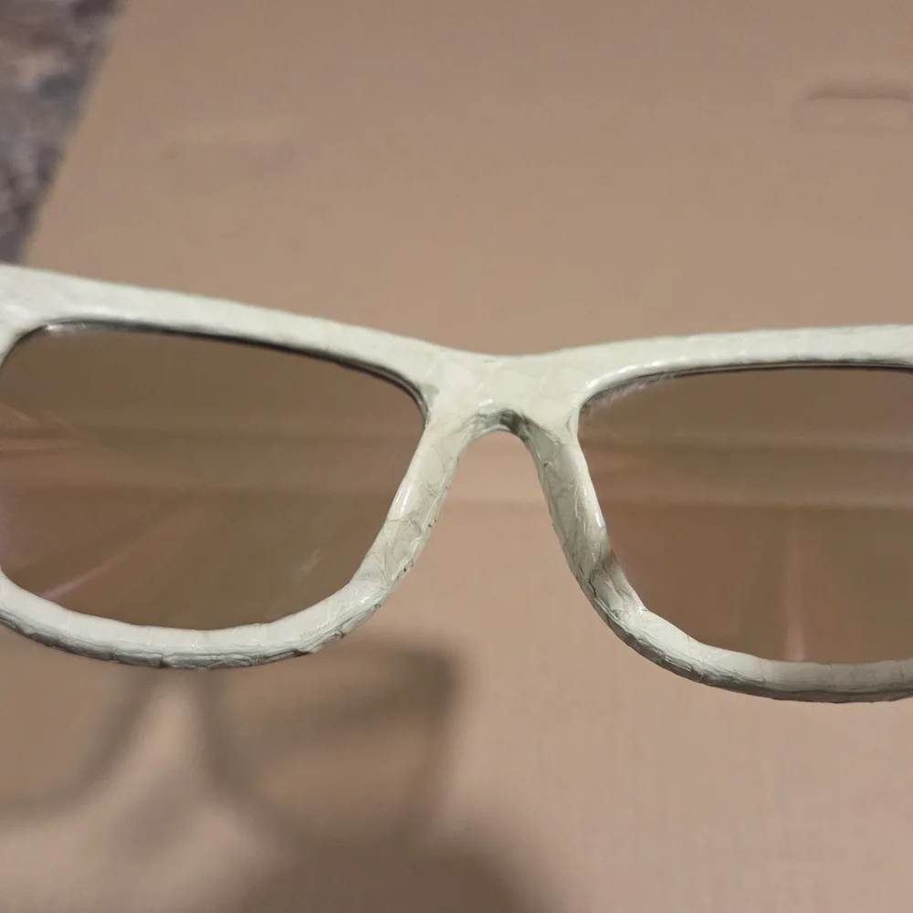 Linda Farrow Python Sunglasses Women's Light Greenish Frame Authentic Designer - Picture 14 of 16